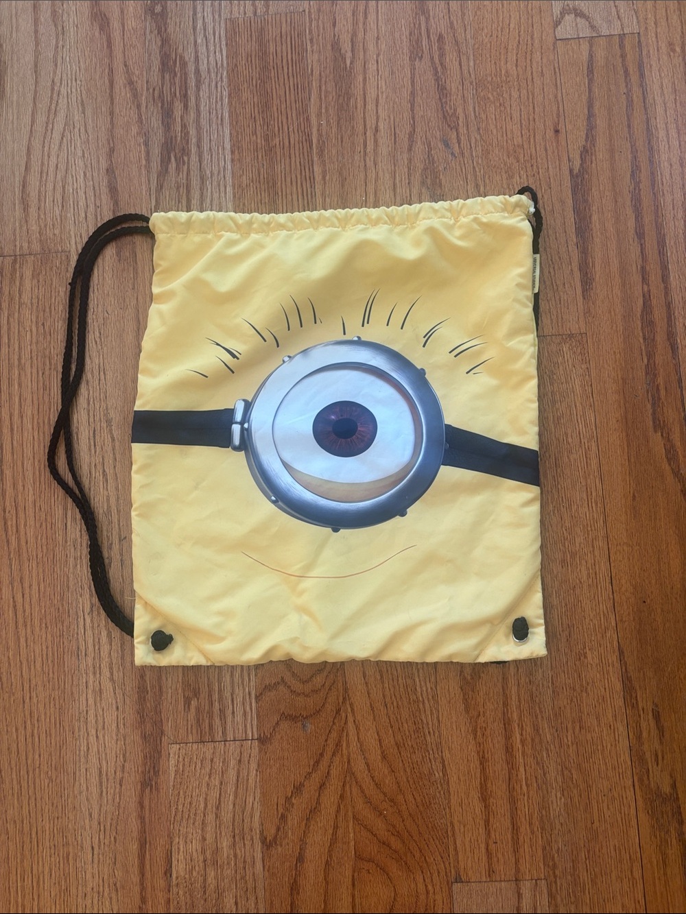 Universal Studios Yellow Drawstring Bag with Logo